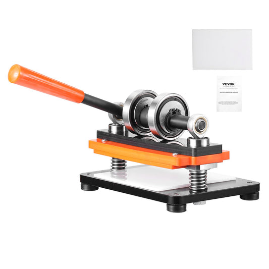 Leather Cutting Machine, 7.1 x 3.9 Inch Embossing Plate Manual Puncher, 0.47 Inch Pressure Impact Leather Embossing Machine, Double Guide Shaft Punching Machine for Various Materials