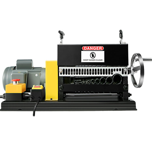 400 W elektrische Abisoliermaschine, 1,5–38 mm tragbarer automatischer Abisolierer, Kabelabisoliermaschine mit 10 Klingen für das Recycling von Kupferschrott