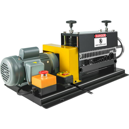 400 W elektrische Abisoliermaschine, 1,5–38 mm tragbarer automatischer Abisolierer, Kabelabisoliermaschine mit 10 Klingen für das Recycling von Kupferschrott