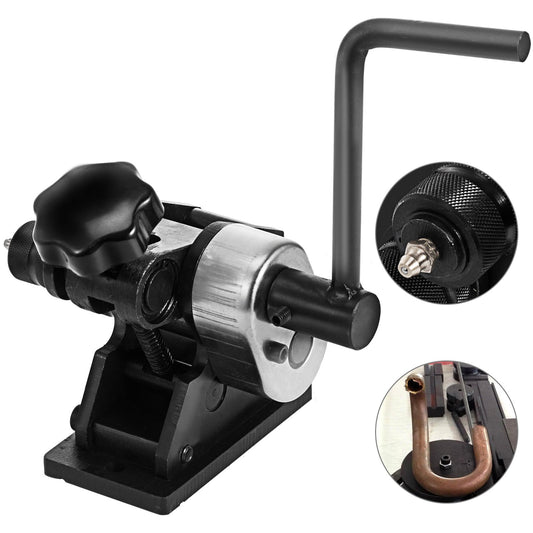 Manual Ring Roll Bender Metal Sheet Roll Bending Rolling Machine 343mm Hand Pipe Bender Steel Ring Roll Bender 3-1/2'' Handle Handheld Hand Crank 3" Ring Bending Tool