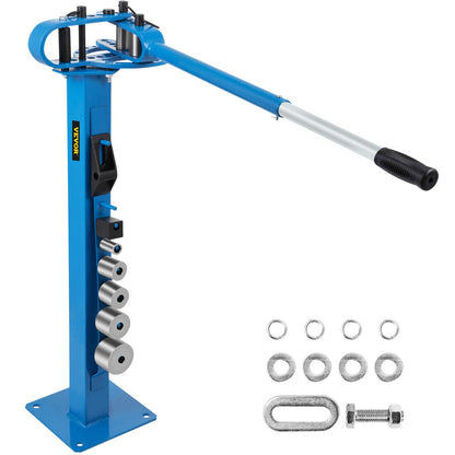 YP-38 Metal Bender 1"-3" Flat Bar Square Rod Böjning 7 Dies med golvstativ