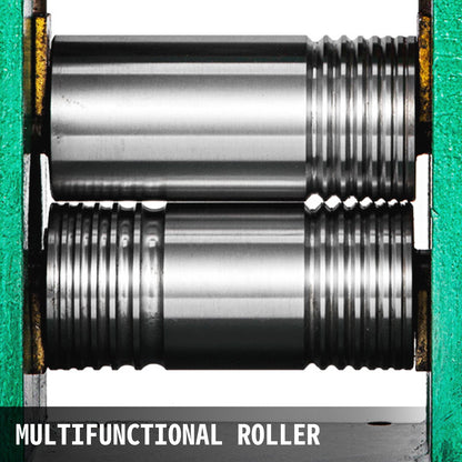 Kombinationsvalsmaskin Valsverk Smycken 85 mm Rullbredd Platt Valsning Manuell Smycken Press Tabletteringsverktyg Smycken Gör-det-själv-verktyg (120x55 mm)