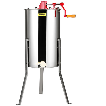 Honey extractor manual honey extractor 3 frames honey spinner extractor beekeeping extraction stainless steel honeycomb drum spinner with lid
