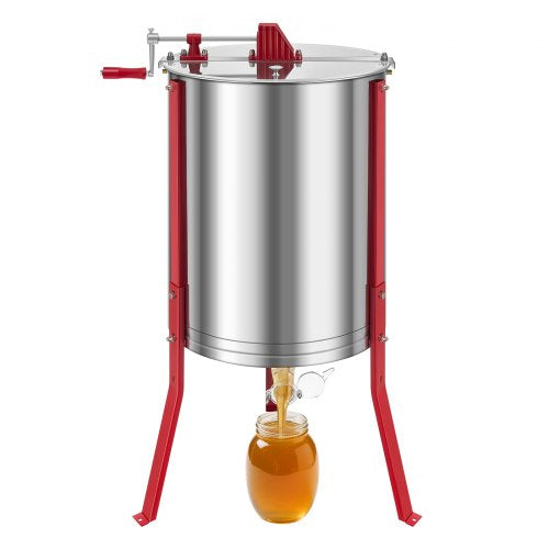 Manual Honey Extractor 6 Frames Honey Spinner Beekeeping Stainless Steel