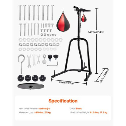 2 i 1 Heavy Duty boxningssäck Ram Boxning Stansning Fitnessställ Stål |  EU