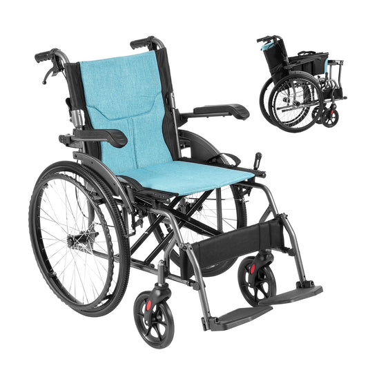 Rullstol aluminiumlegering Ultralätt 18-in bred sits 250lbs