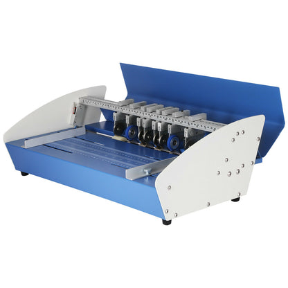 20,5-tums 520 mm elektrisk veckmaskin 3 i 1 pappersvikare Perforeringsprickning Heavy Duty Elektrisk rullning av metall för papperskortboksättning