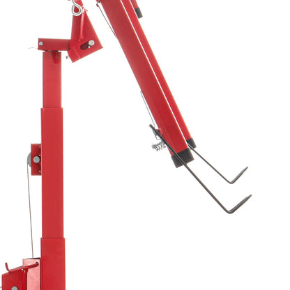 Drywall Rolling Lifter Panel, 11ft Sheetrock Lift Drywall Lift, 150lb Viktkapacitet Panel Hiss Jack Tool, stålmaterial med teleskoparm och 3 låsbara hjul, 48x192 i gipsskiva storlek