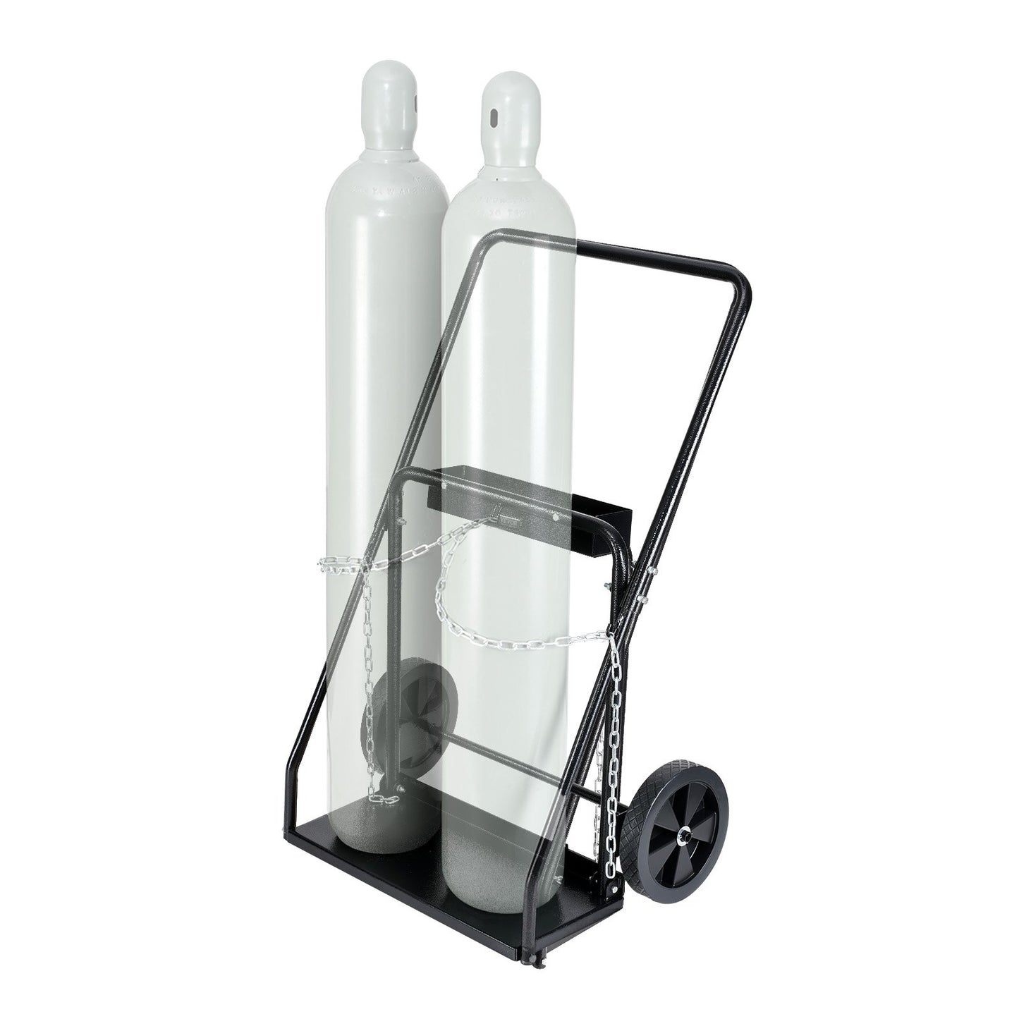 Double welding cylinder cart Oxygen acetylene tank cart with 10" solid wheels