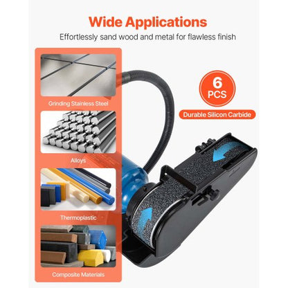slipband, 50 mm x 1066 mm bandslipband, 6 st (vardera 36 40 60 80 100 120 blandade korn) kiselkarbid för knivslipning, metallbearbetning, kompositer, plastbehandling |  EU