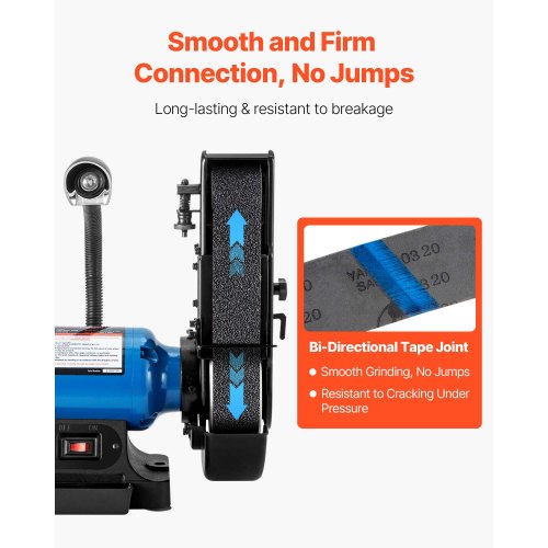 slipband, 50 mm x 1066 mm bandslipband, 6 st (vardera 36 40 60 80 100 120 blandade korn) kiselkarbid för knivslipning, metallbearbetning, kompositer, plastbehandling |  EU