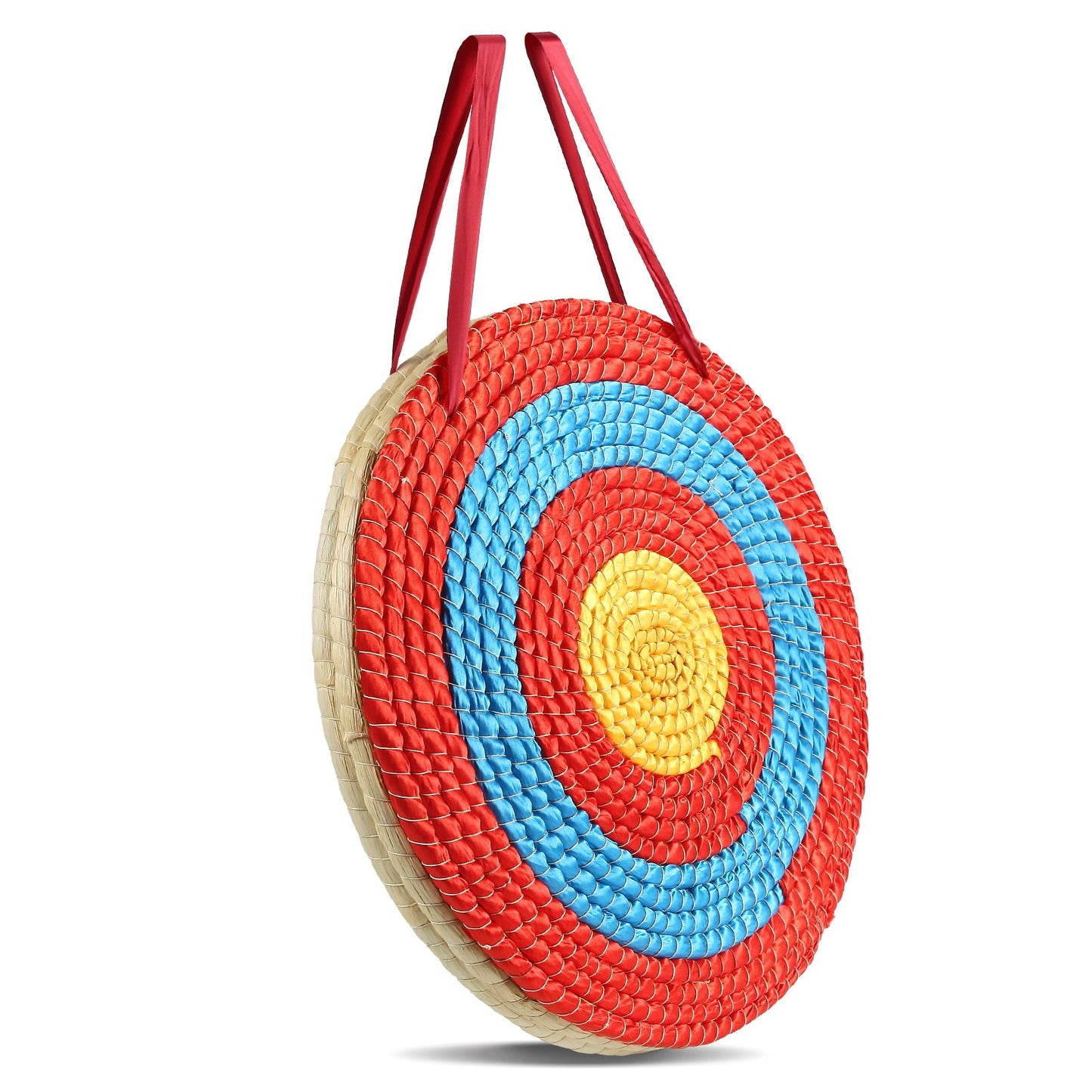 Bågskytte Target, 3 lager 20" Arrow Target, Traditionell Solid Halm Rund Bågskytte Target Target Shooting båge, Handgjorda pilar Target, Färgat repmål för Bakgård Utomhus Jakt Shooting Practice