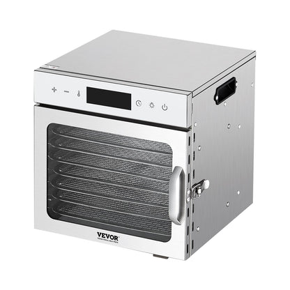 8 brickor mattorkarmaskin rostfritt stål 400W Jerky frukttorkning
