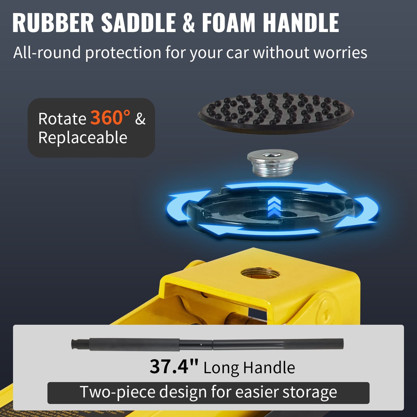 Floor jack, 1.5 ton low profile floor jack, aluminum and steel racing floor jack with dual piston quick lift pump, floor jack lifting range 80 mm-365 mm