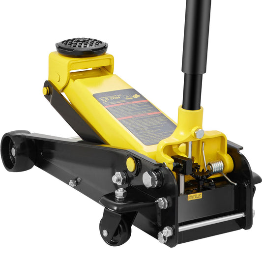 Low Profile Floor Jack 3 Ton Heavy Steel Single Kolv Hydraulpump