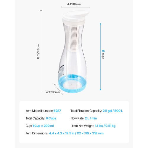 water filter jug 6 cups glass water filter jug 211 gallon