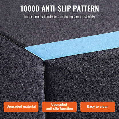 16/14/12 Inch 3 in 1 Plyometric Jump Box Fitness Training Plyo Box Cotton