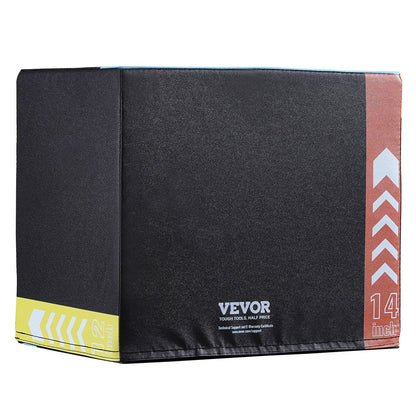 16/14/12 Inch 3 in 1 Plyometric Jump Box Fitness Training Plyo Box Cotton