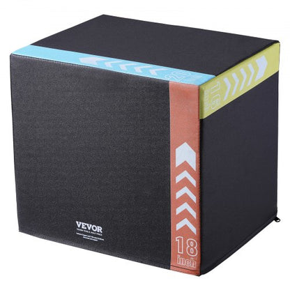 20/18/16 inch 3 in 1 plyometric jump box fitness exercise plyobox cotton