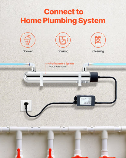 220V 12W UV-Wasserreiniger 1GPM Ultraviolett-Wasserreiniger-Filter