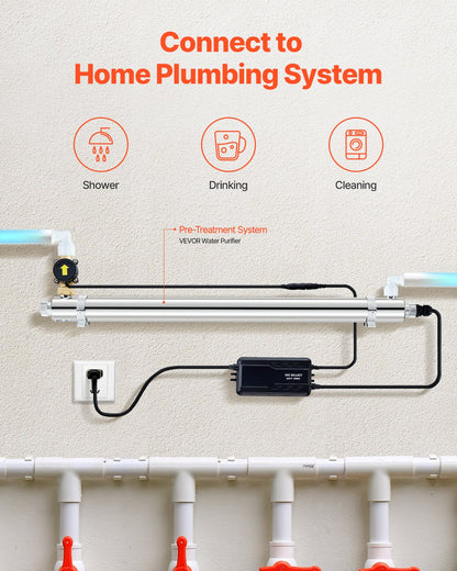220V 55W UV-Wasserreiniger 12GPM Ultraviolett-Wasserreiniger-Filter