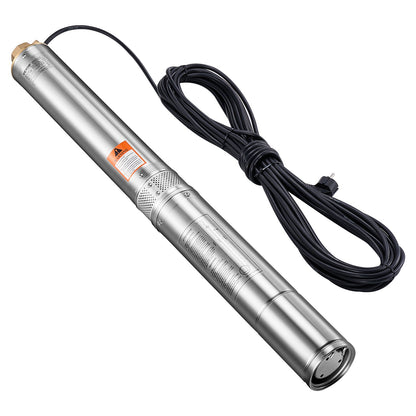 750W Edelstahl Tiefbrunnen Tauchpumpe Wasserpumpe 246ft 100L/min