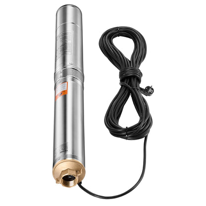 750W Edelstahl Tiefbrunnen Tauchpumpe Wasserpumpe 246ft 100L/min