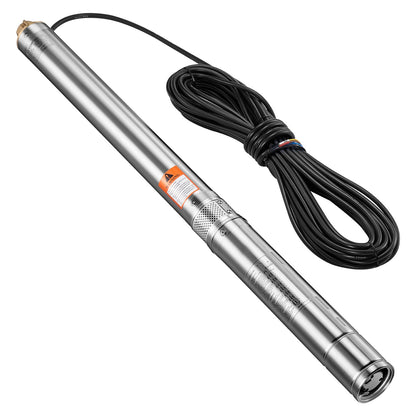 750W Edelstahl Tiefbrunnen Tauchpumpe Wasserpumpe 210ft 65L/min