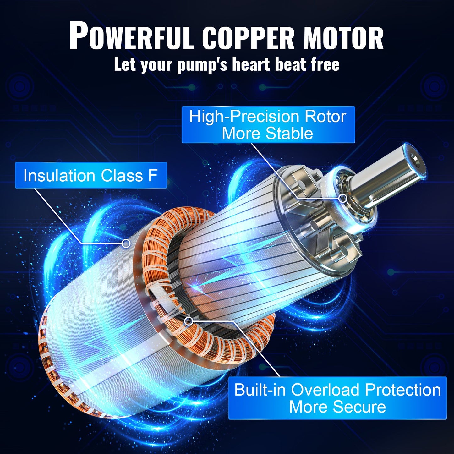 Dränkbar pump med djup brunn, 1100W 230V/50Hz, 190L/min 57 m huvud, med 20 m sladd & extern kontrollbox, 10,2 cm vattenpumpar i rostfritt stål för industri, bevattning och hemmabruk, IP68 vattentät