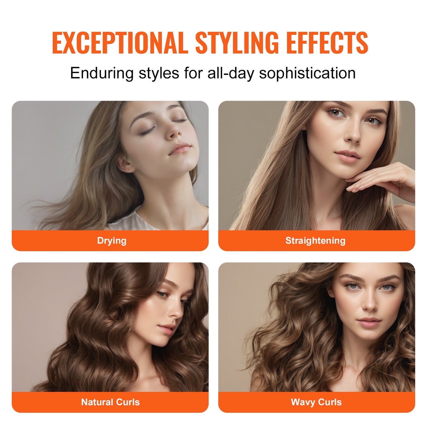 Hair Dryer Brush 4-in-1 Professional Multi Hair Styler for Drying Curling