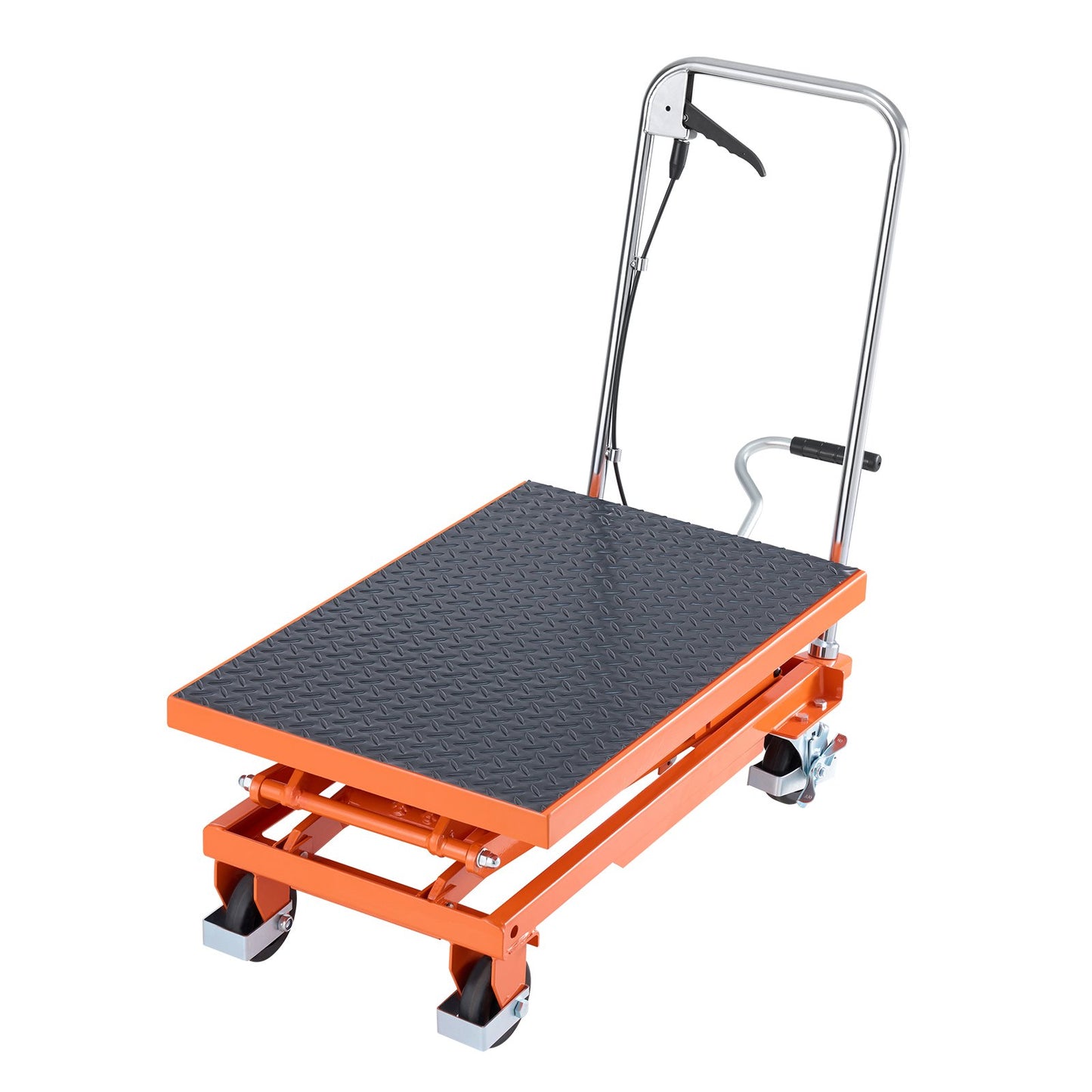 120 cm Hydraulic lift table Double scissor lift trolley 226.8 kg Anti-slip