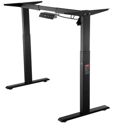 Elektrisk Ståbordsram Justerbar 70-117 cm H Svart Arbetsstationssockel