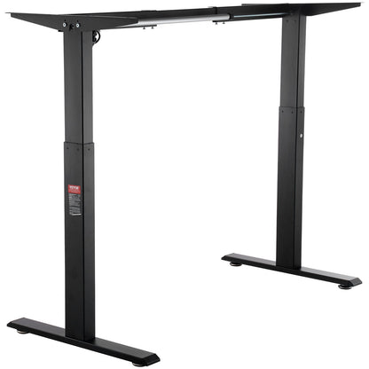 Elektrisk Ståbordsram Justerbar 70-117 cm H Svart Arbetsstationssockel