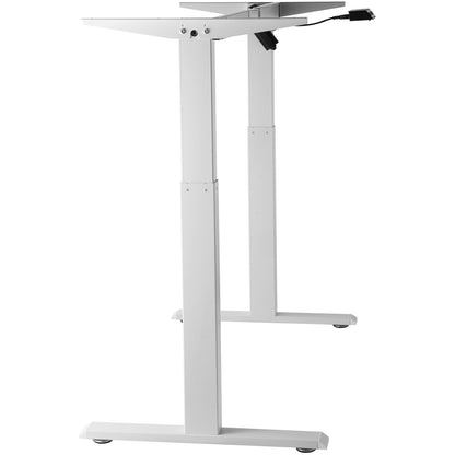 Elektrischer Stehpult-Stativ, verstellbar, 70 – 117 cm H, Arbeitsplatz, Weiß