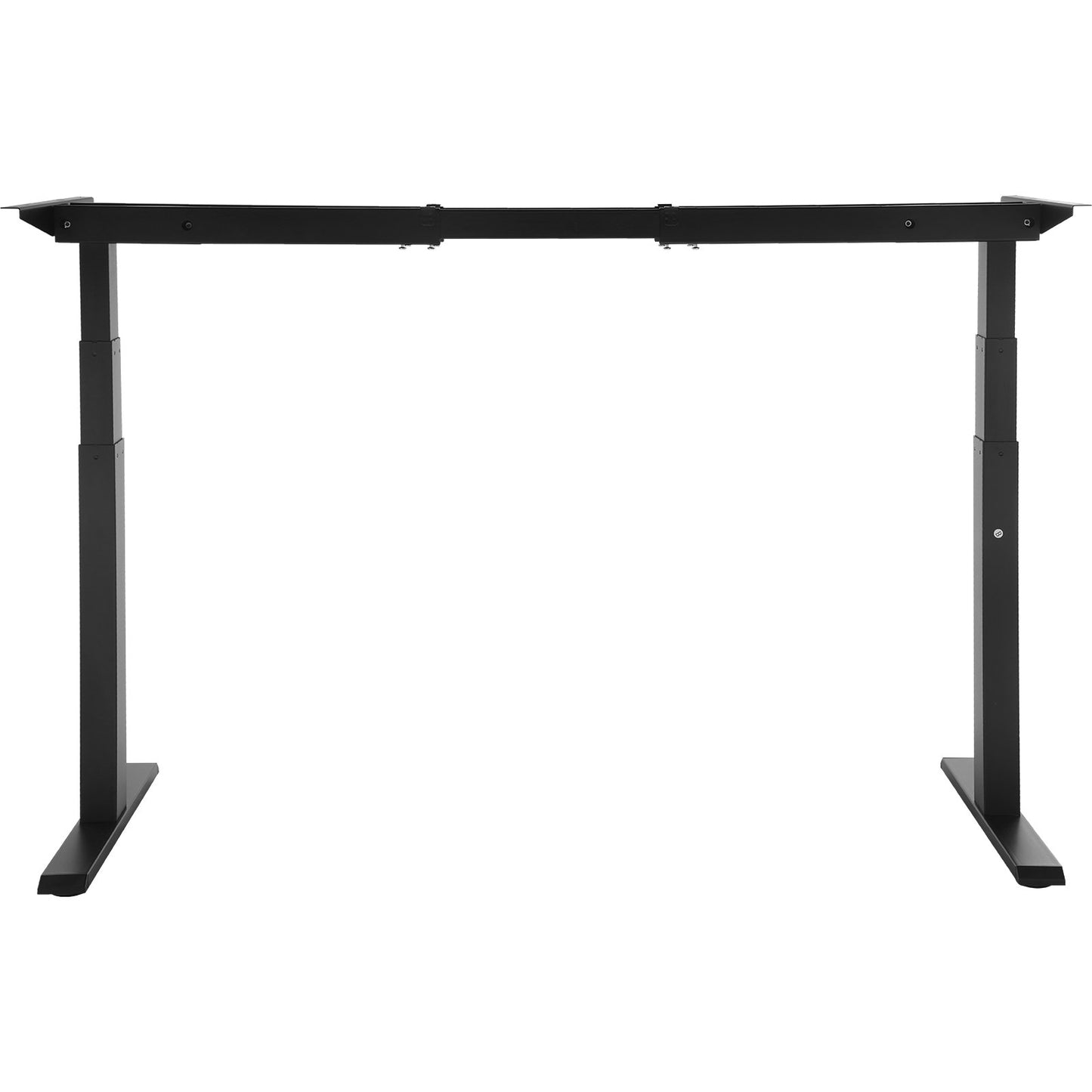 Elektrisk Ståbordsram Dubbelmotor Justerbar 65-129 cm H Svart