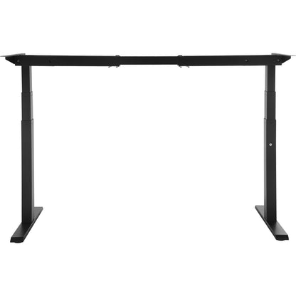 Elektrisk Ståbordsram Dubbelmotor Justerbar 65-129 cm H Svart
