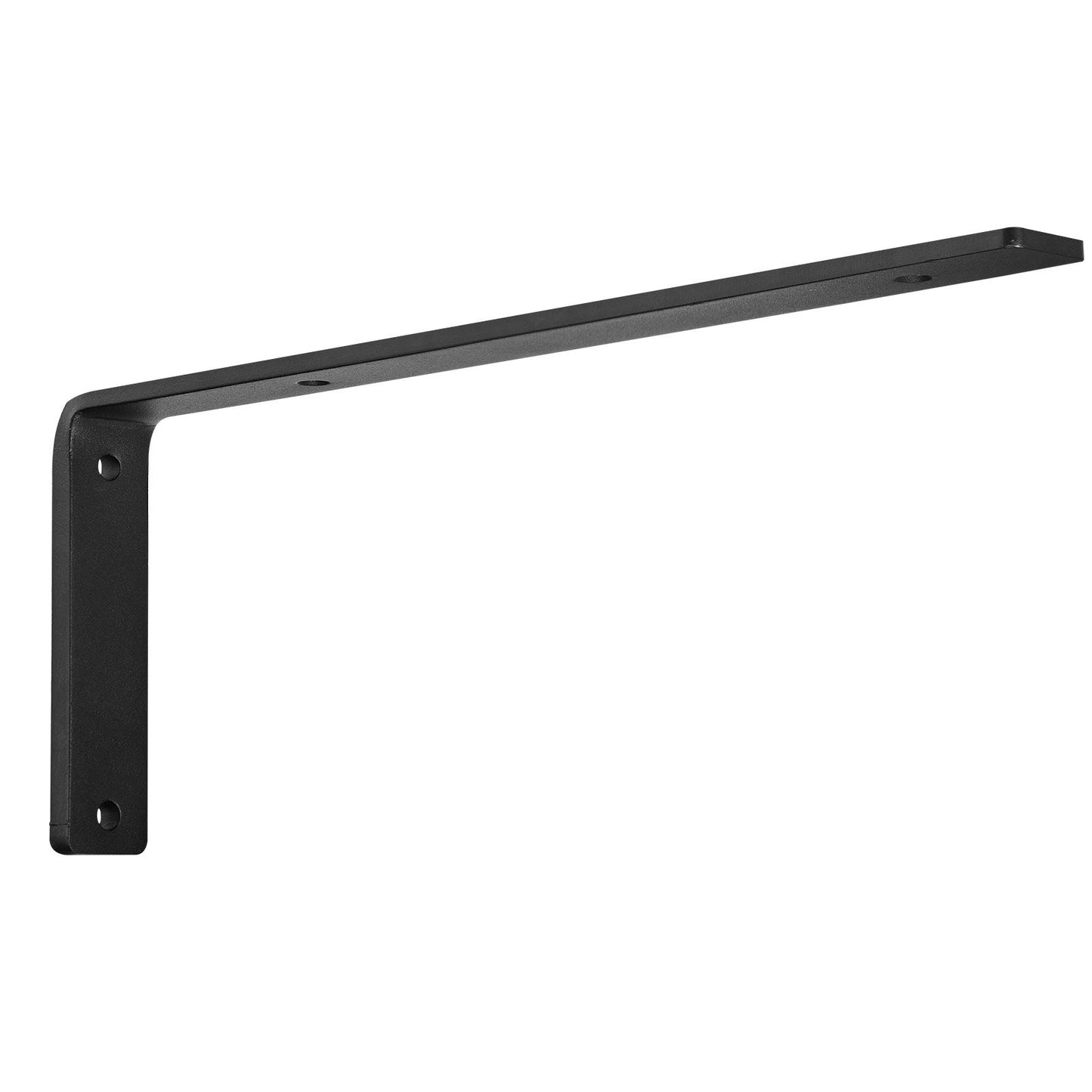 Hyllfäste, kraftiga flytande hyllfästen 10 x 6 tum, 4 st konsoler för hyllor, 5 mm tjocka mattsvart L-hyllfäste, stålhyllor med 160 lbs lastkapacitet