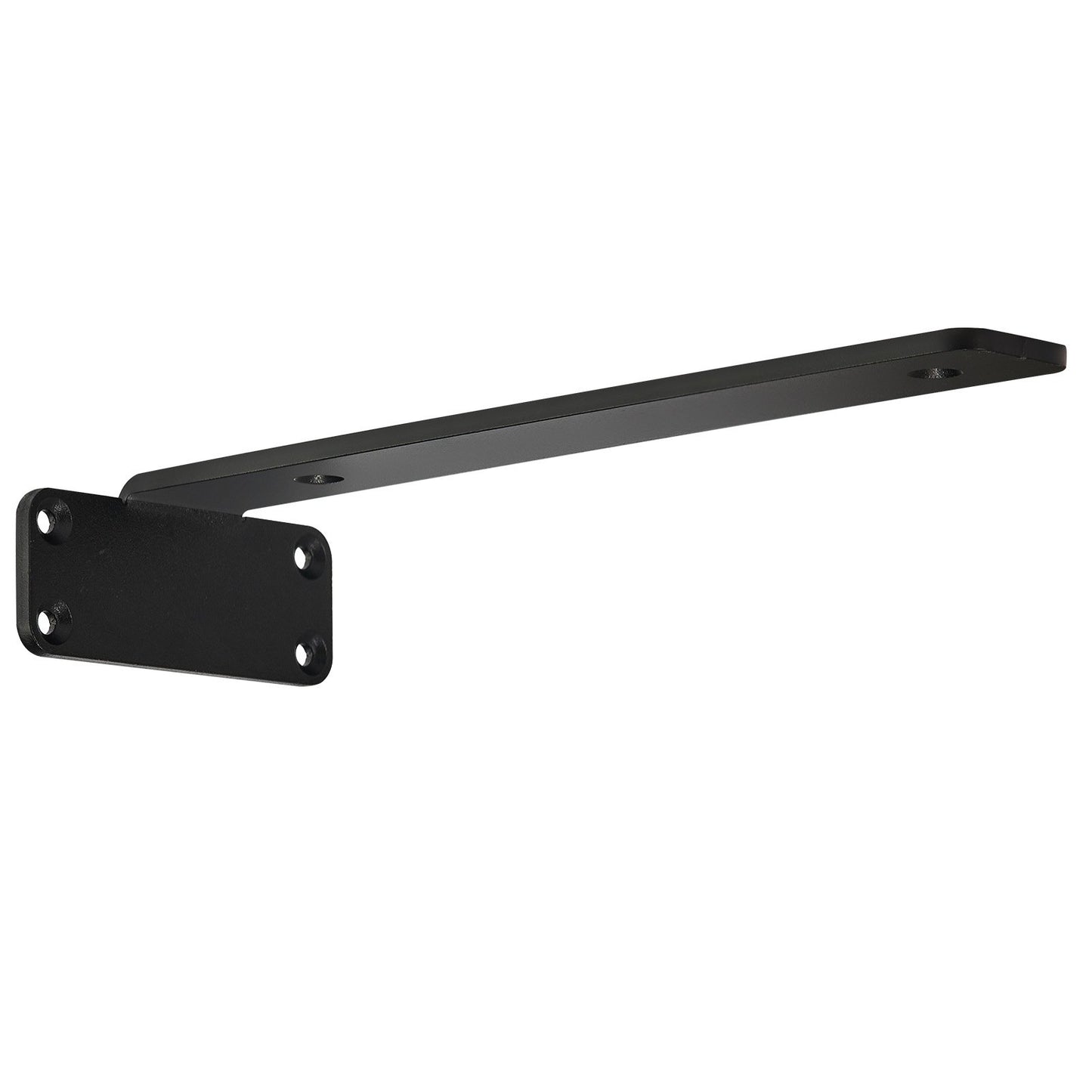 Shelf Bracket, 10”L x 4”W x 1.6”H, 6 pcs Heavy Duty Floating Shelf Brackets, Shelf Brackets, 5mm Thick Matte Black L-Shaped Shelf Bracket, Steel Shelves with 160 lbs Load Capacity