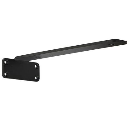 Shelf Bracket, 10”L x 4”W x 1.6”H, 6 pcs Heavy Duty Floating Shelf Brackets, Shelf Brackets, 5mm Thick Matte Black L-Shaped Shelf Bracket, Steel Shelves with 160 lbs Load Capacity