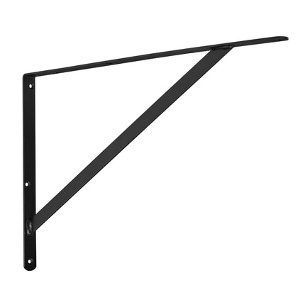 Shelf Bracket, 12 x 8 in 10 pcs, Heavy Duty Floating Shelf Brackets, Brackets for Shelves, 3mm Thick Matte Black Triangle Shelf, Steel Shelf with 160 lbs Load Capacity