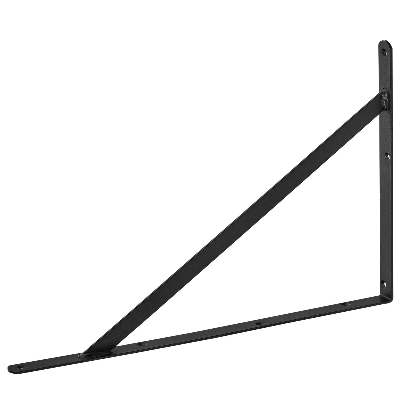 Shelf Bracket, 12 x 8 in 10 pcs, Heavy Duty Floating Shelf Brackets, Brackets for Shelves, 3mm Thick Matte Black Triangle Shelf, Steel Shelf with 160 lbs Load Capacity