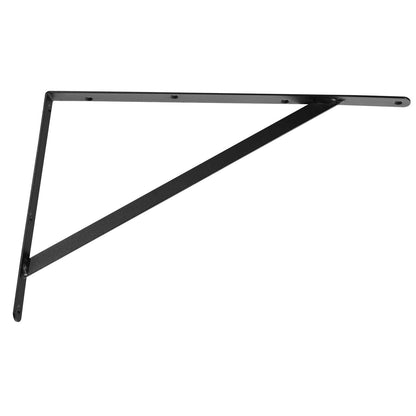 Shelf Bracket, 12 x 8 in 10 pcs, Heavy Duty Floating Shelf Brackets, Brackets for Shelves, 3mm Thick Matte Black Triangle Shelf, Steel Shelf with 160 lbs Load Capacity