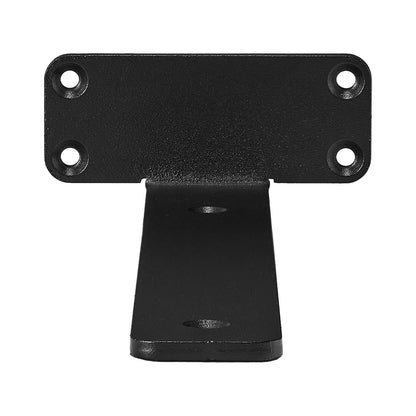 Hyllfäste, 8”L x 4”B x 1,6”H 6 st, Kraftiga flytande hyllfästen, fästen för hyllor, 5 mm tjock mattsvart L-hyllfäste, Stålhyllkonsoler med 160 lbs lastkapacitet