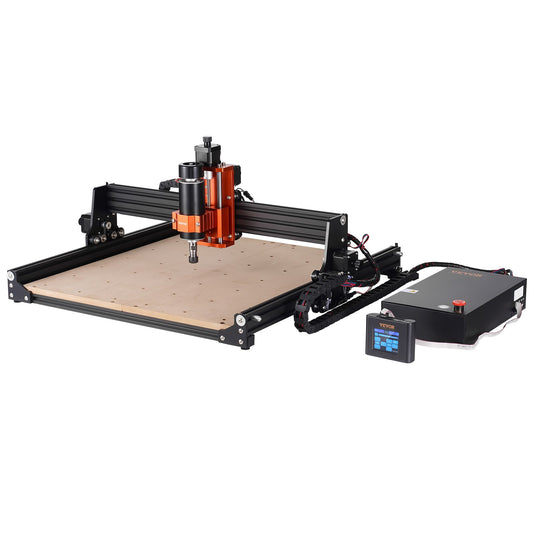 CNC-fräsmaskin, 400x400x60mm arbetsyta, 300W gravyrmaskin, 3-axlig GRBL-kontroll Trägravyr Sniderfräsmaskinsats 1200RPM med offlinekontroll för trä, akryl, MDF, PVC, plastskum