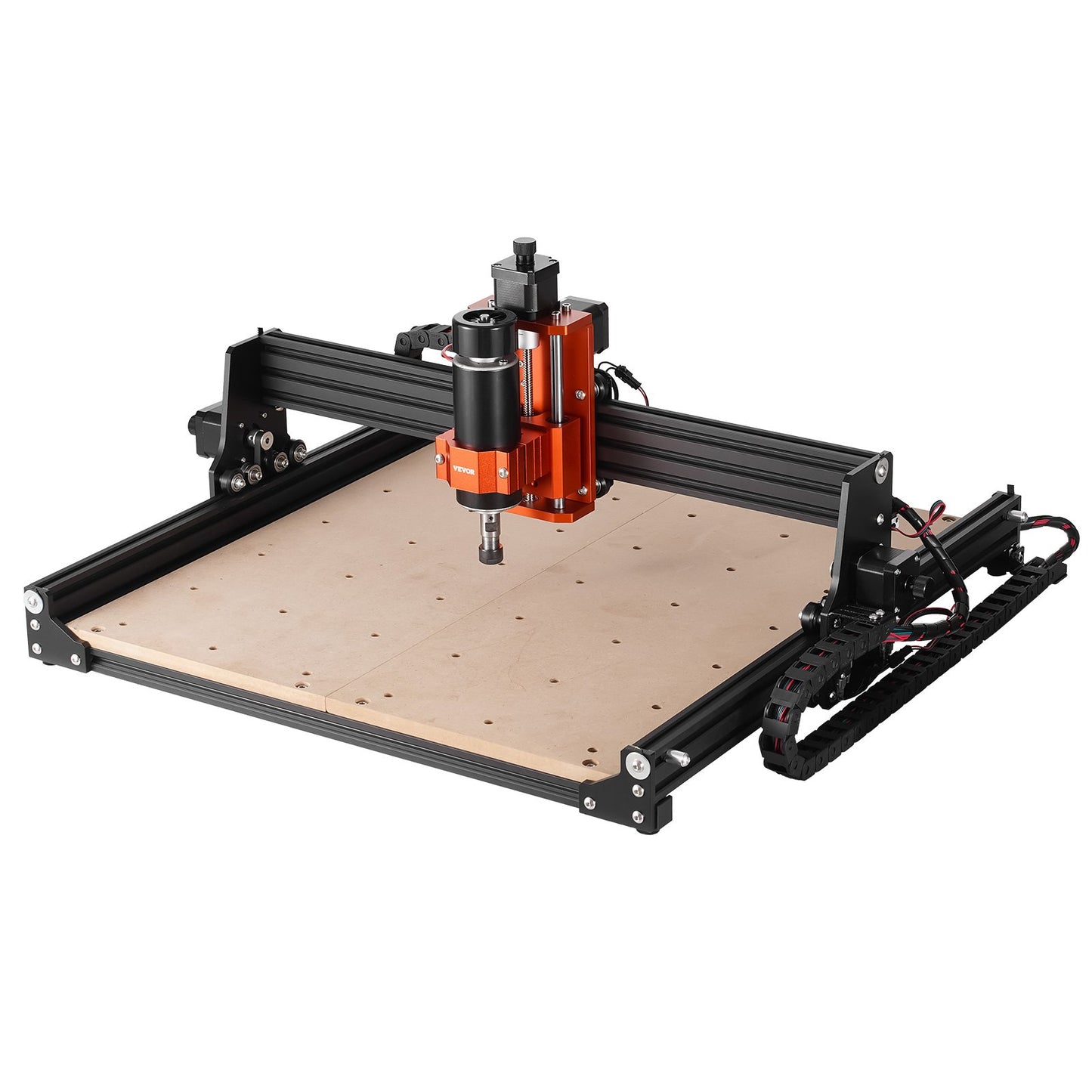 CNC-fräsmaskin, 400x400x60mm arbetsyta, 300W gravyrmaskin, 3-axlig GRBL-kontroll Trägravyr Sniderfräsmaskinsats 1200RPM med offlinekontroll för trä, akryl, MDF, PVC, plastskum