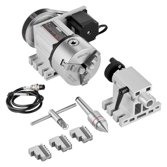 Indexing part K11-100mm 3-jaw chuck tailstock for CNC milling