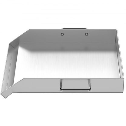 quadratische Grillplatte 16 x 18 Zoll Edelstahl-Grillplatte Flachgrill Dreifachbrenner-Herd Grillplatte Flachplatte für Dreifachbrenner-Herd im Freien | EU