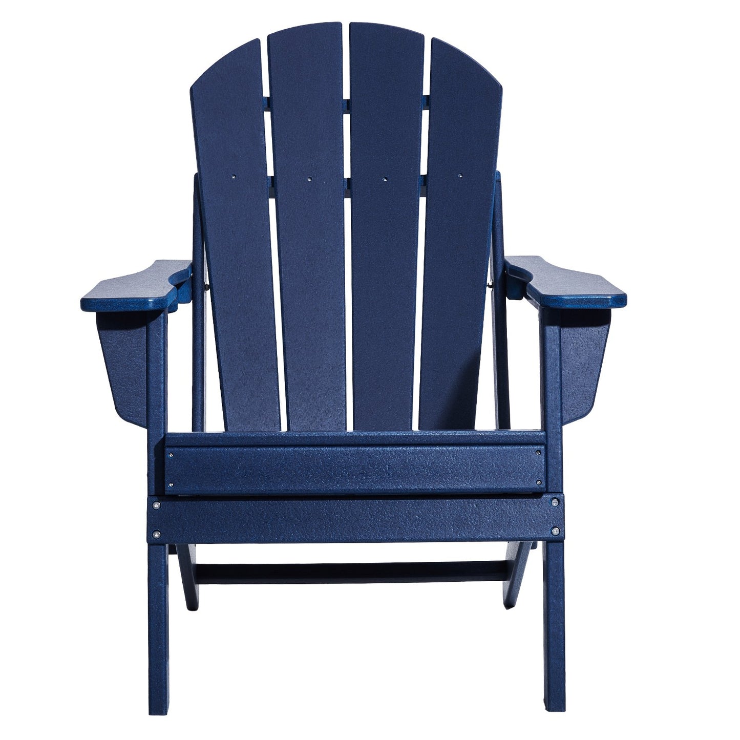 Adirondack Stol Plast Set med 2 All Weather Folding Fire Pit Marinblå