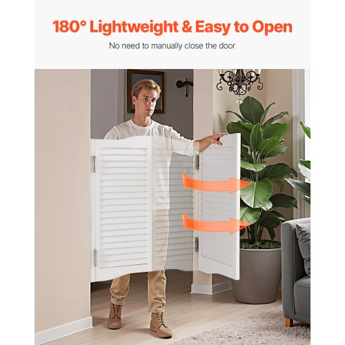 Svängdörrar för café 81,3x91,4 cm furu vit med gångjärn och beslag |  EU