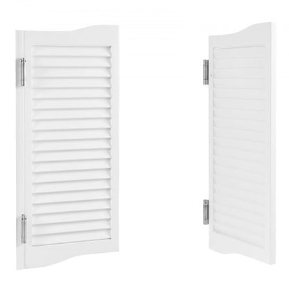 Svängdörrar för café 81,3x91,4 cm furu vit med gångjärn och beslag |  EU